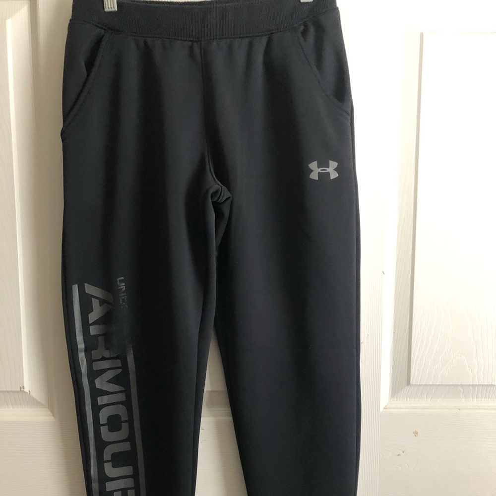 Under Armour Storm Boys Black/Gray Jogger Pants